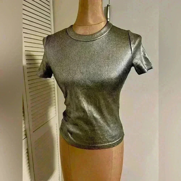 Zara Tops - Metallic zara top